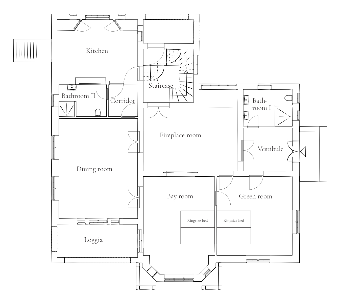 Floor plan ground floor Grundriss EG